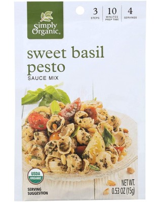 Simply Organic Sweet Basil Pesto (12x.53 Oz)