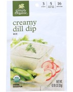 Simply Organic Creamy Dill Dip (12x0.7OZ )