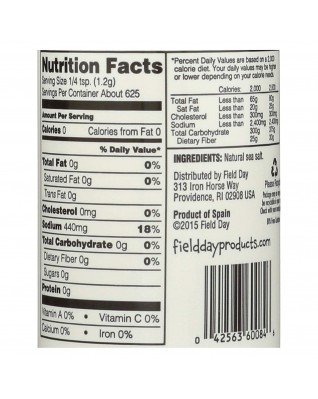 Field Day Fine Mediterranean Sea Salt (20x26.5 Oz)