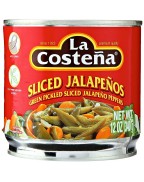 La Costena Sliced Jalapeno Peppers (12x12Oz)