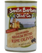 Santa Barbara Black Medium Pitted Olives (12x6 Oz)