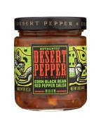 Desert Pepper Corn Black Bean Roasted Pepper Salsa (6x16 Oz)