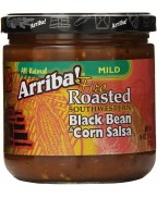 Arriba! Fire Roasted Southwestern Black Bean & Corn Salsa (6x16Oz)