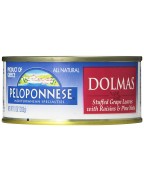 Peloponnese Stuffed Grape Leaves With Raisins & Pine Nuts, Dolmass (6x10Oz)