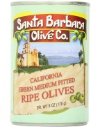 Santa Barbara Cal Green Pitted Olives (12x6 Oz)