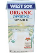 Westsoy Unsweetened Original Organic Soymilk (8x64 Oz)