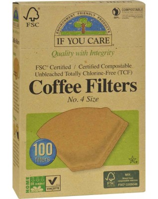 If You Care Coffee Filter #4 Cone Brown Coffee Filter (1x100 CT)