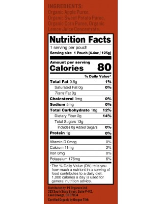 Peter Rabbit Organics Sweet Potato, Corn & Apple Snack (10x4.4 Oz)