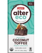 Alter Eco Dark Chocolate Coconut & Toffee (12x2.82 Oz)