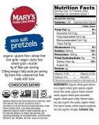 Mary's Gone Crackers Sea Salt Pretzels(12x7.5 Oz)