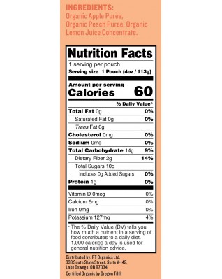 Peter Rabbit Organics Peach & Apple Fruit Snacks (10x4 Oz)