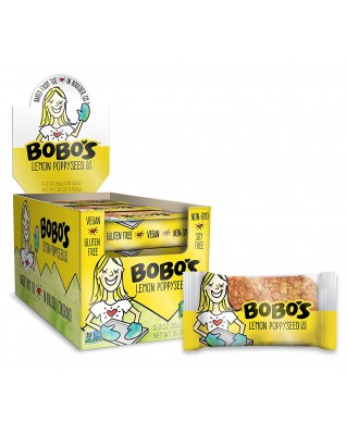 Bobo's Oat Bars Gluten Free All Natural Bar Lemon Poppyseed (12x3Oz)