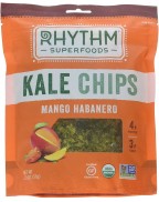 Rhythm Kale Chips, 95+% Organic, Mango Habanero (12x2Oz)