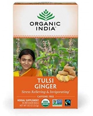 India Lemon Ginger Tulsi Tea (6x18 CT)
