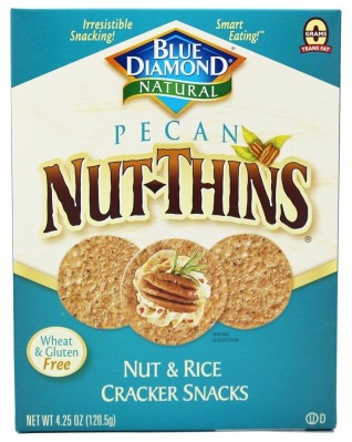 Blue Diamond Pecan Nut Thin Crackers (12x4.25 Oz)