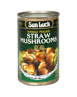 Sun Luck Straw Mushrooms Whole Peeled (12x5.95Oz)