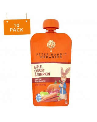 Peter Rabbit Organics Pumpkin Carrot & Apple Fruit Puree (10x4.4 Oz)