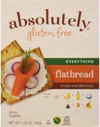 ABSOLUTELY GLUTEN FREE FLATBREAD GF EVERYTHING, 5.29 Ounce, Pack of 12