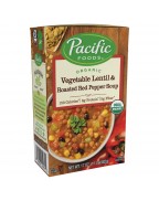 Pacific Natural Foods Veg Lnt/RdPepper Sp (12x17OZ )